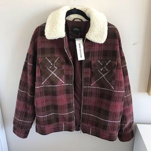 Urban Outfitters Sherpa Lined Herrington Jacket